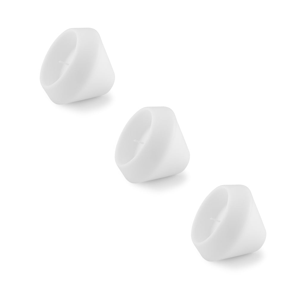 UNIPAR - Сет три броя плаващи свещи - бели