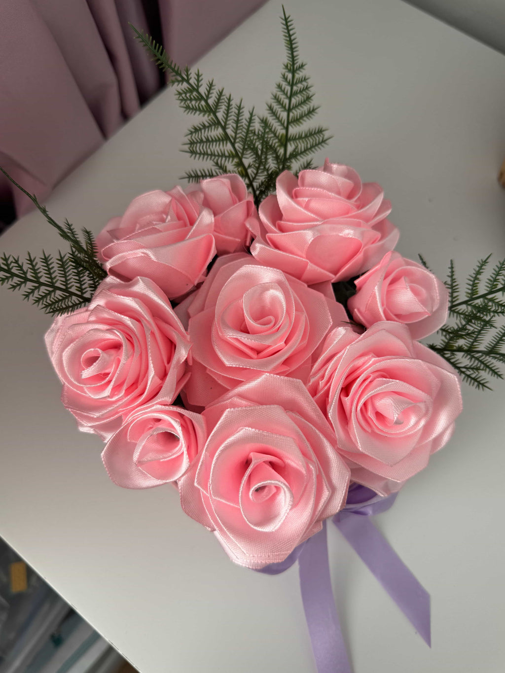 Вечен букет - розови рози